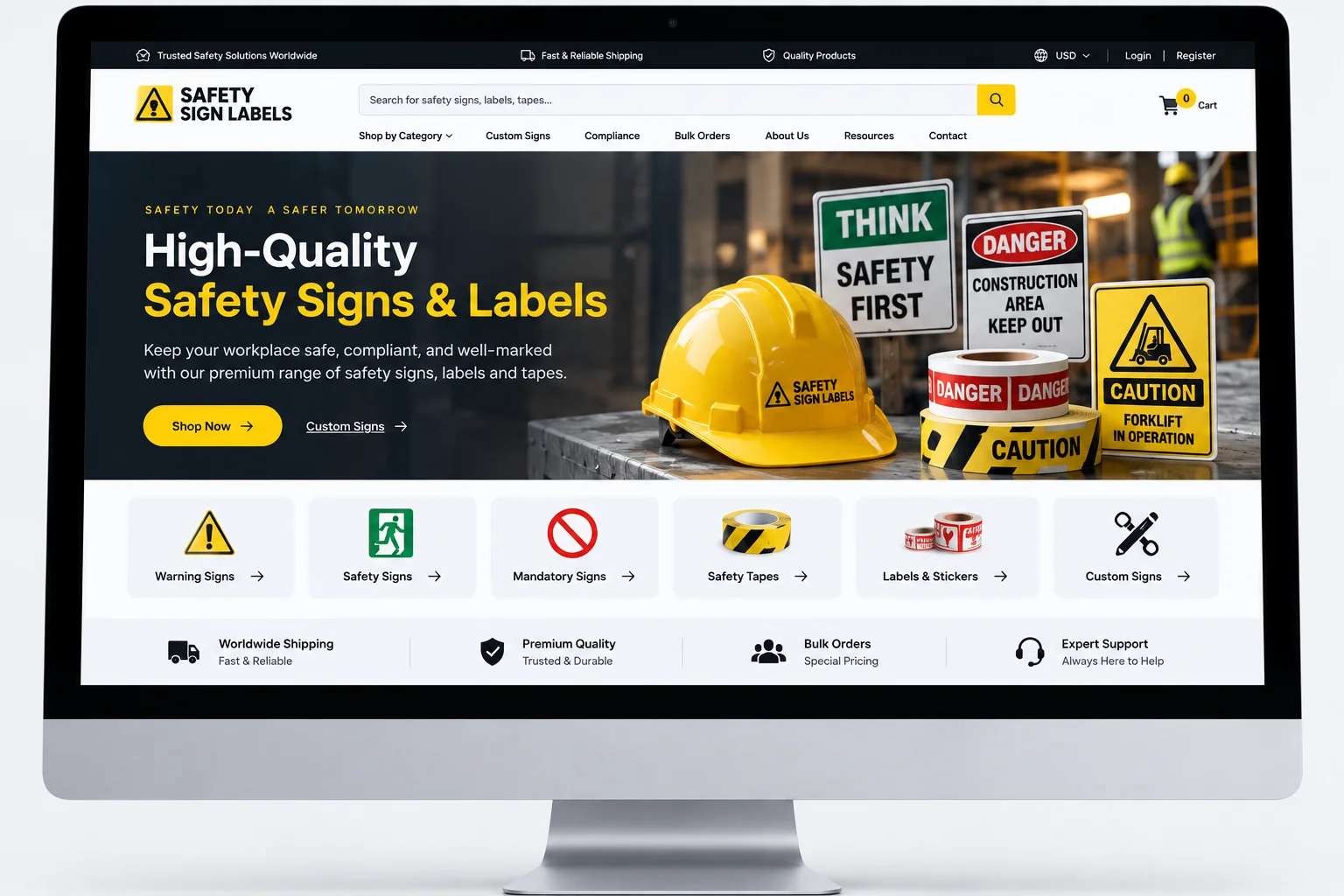 Safety Sign Labels